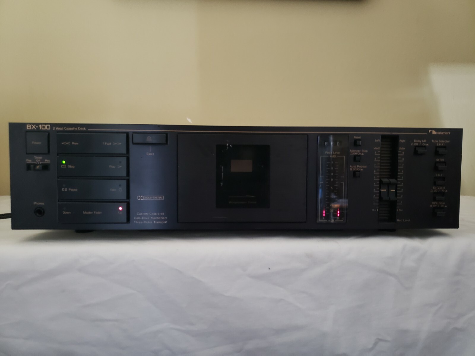 Nakamichi Bx 100 2 Head Cassette Deck Non Functioning Parts Only For Sale Online Ebay