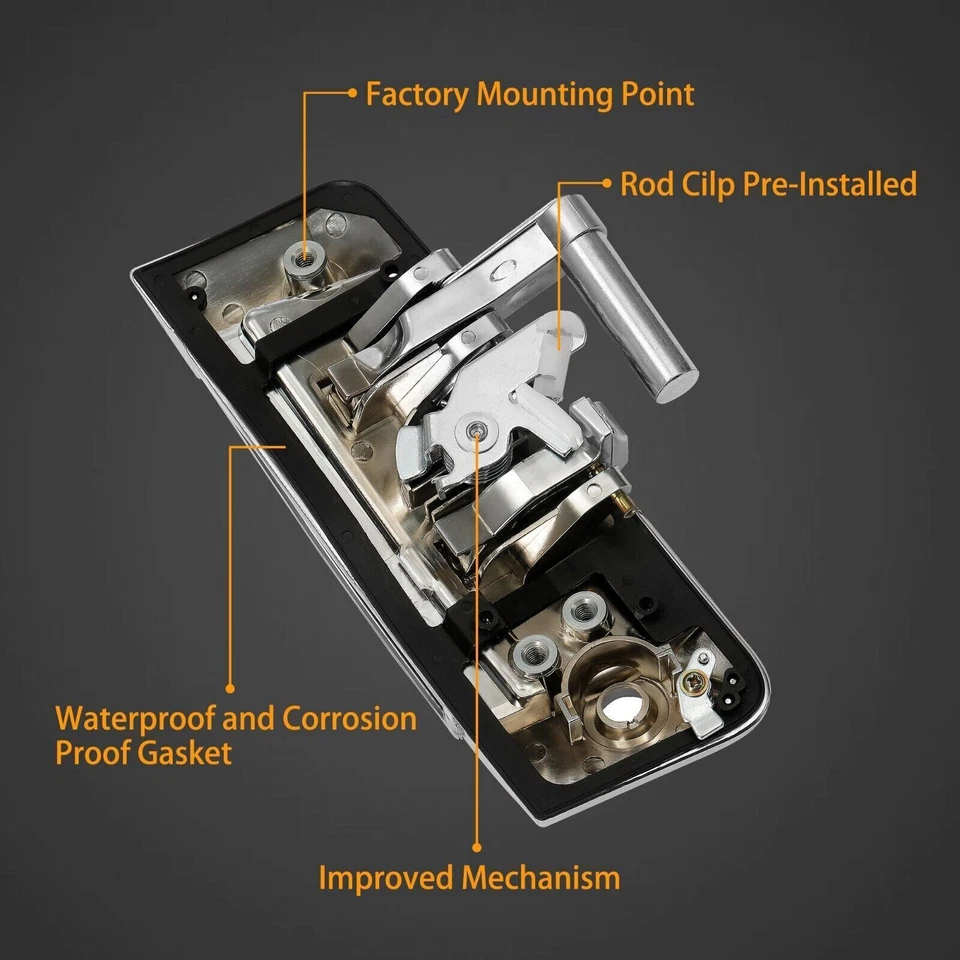 Exterior Door Handle Driver & Passenger Side Silver for 2003-2009 Nissan 350Z - Image 4 of 4