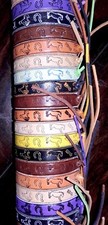 Leder-Armband mit Pferdemotiv - viele tolle Farben -   *NEU*
