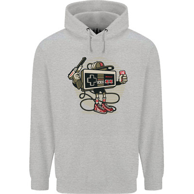 Lets Play Funny Gamer Gaming Mens 80% Cotton Hoodie