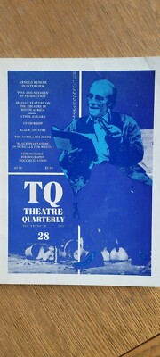 Theatre Quarterly Magazine 1977 - Arnold Wesker Interview -South African Theatre