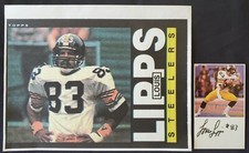 Louis Lipps Pittsburgh Steelers Autograph 3x5 Index Card NFL