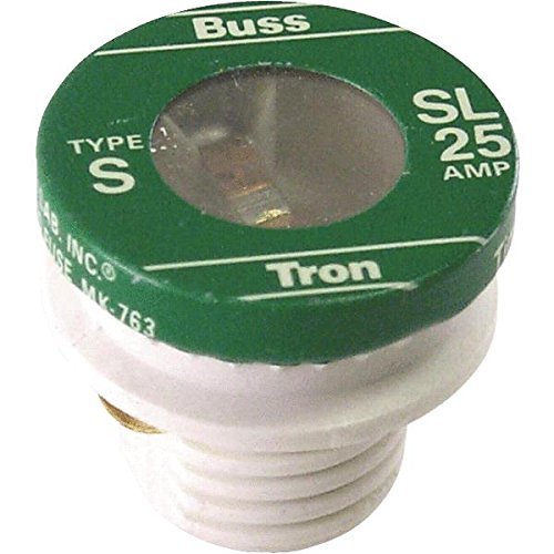4 Pack Bussmann SL-25 Medium Duty Time Delay Plug Fuse, 125 Vac, 25 A, 10 Ka - Picture 1 of 1