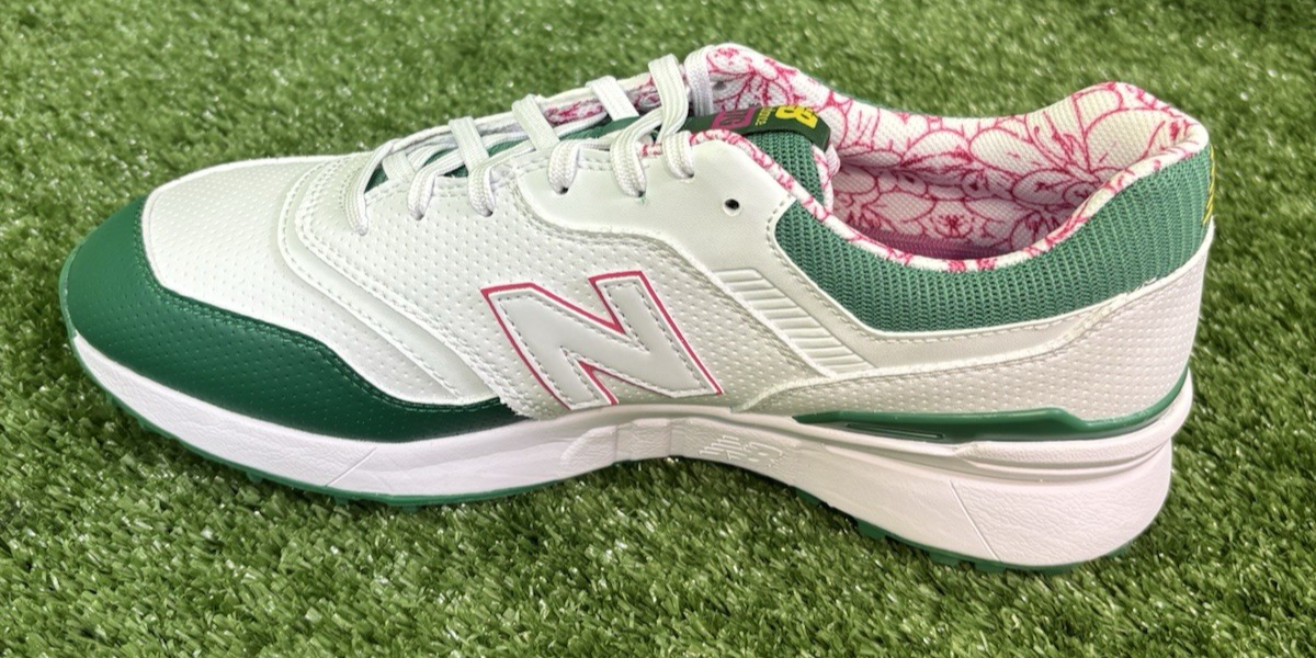 NEW BALANCE 997 SL Masters Spikeless Men's Golf Shoes White Green