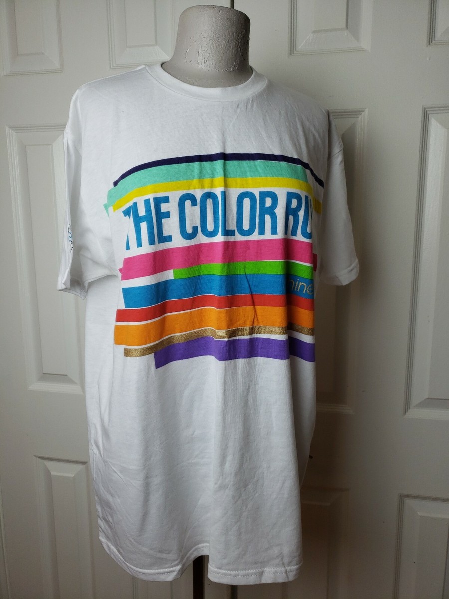 The Color Run Shine Tee T-shirt XL X Large #happiest5k