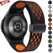 Magnetic Silicone Band Strap For Samsung Galaxy Watch 6 5 4 40mm 44mm 46mm 47mm