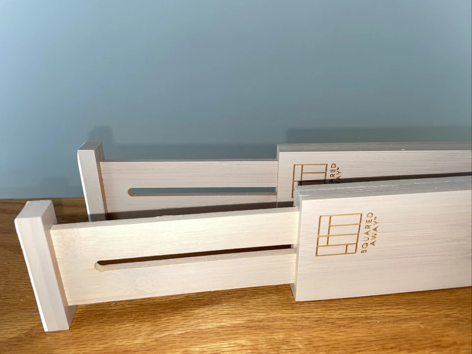 Divisores de cajones ajustables de bambú Foto 4 de 4