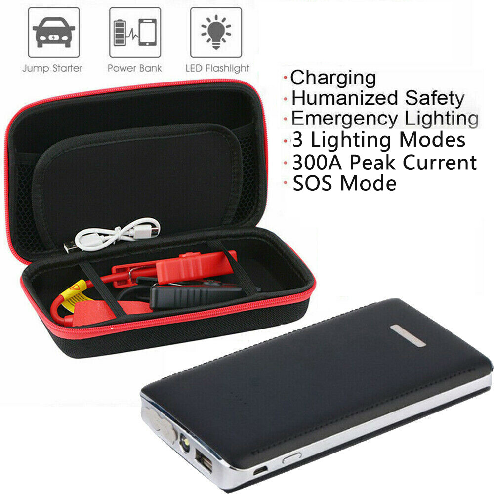30000mAh 12V Car Jump Starter Emergency Battery Booster USB Power Bank