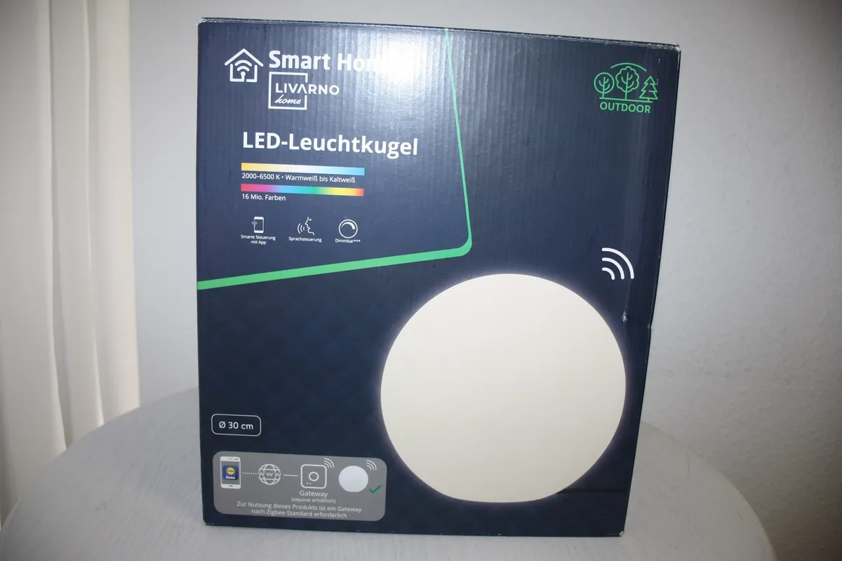 Livarno Home LED Leuchtkugel, Ø 30 cm Zigbee Smart Home Neu Rechnung MwSt |  eBay