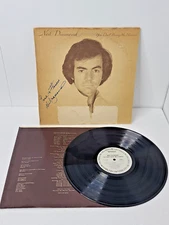 Signed Neil Diamond LP Vinyl Record - You Don't Bring Me Flowers - Demo Only