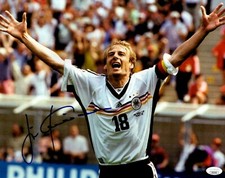 Jurgen Klinsmann Soccer Original Autographed Items for sale