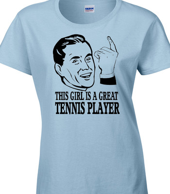 Tennis Damen T-Shirt toll Spieler Sport Slam Court Schläger Ball Geburtstag Geschenk