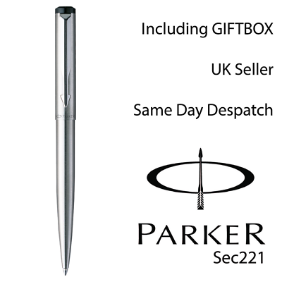 Personalised Engraved Parker Vector Fountain Pen - Silver