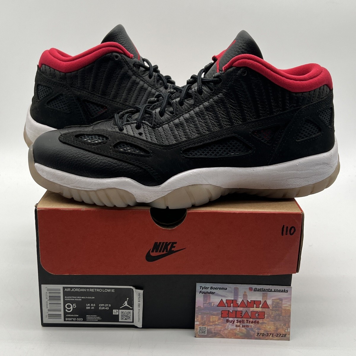 air jordan 11 retro low ie bred 2021