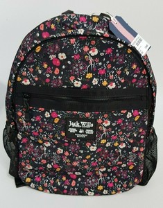 jack wills floral backpack