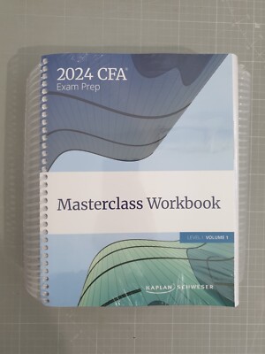 Kaplan 2024 CFA Exam Prep Masterclass Workbook Level I