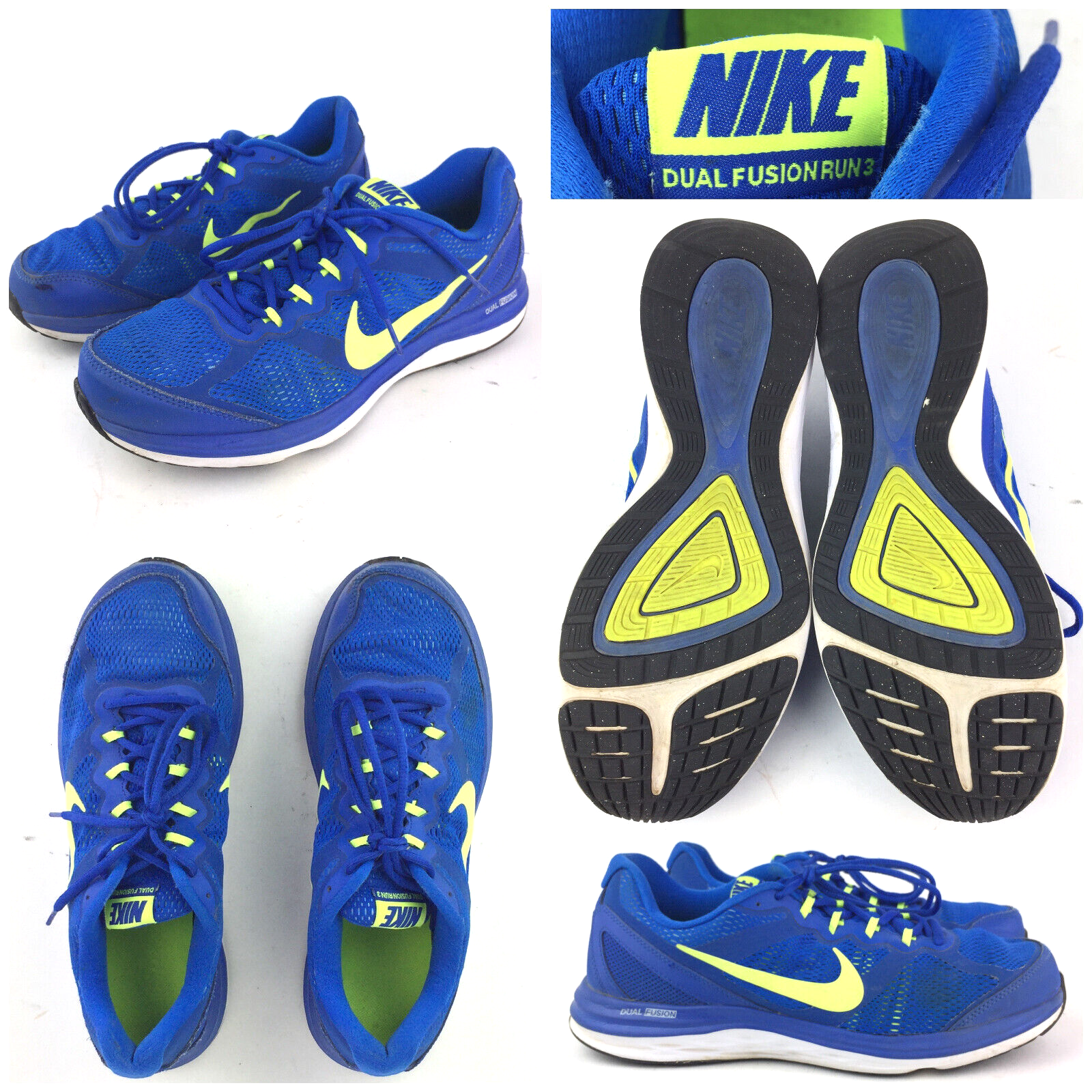 Nike Mens US 11.5 Blue Dual Fusion 3 Athletic Shoes 653596 |