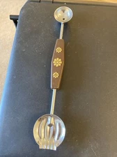 1970s Melon Baller  Curler double sided with plastic floral Handle, Hong Kong