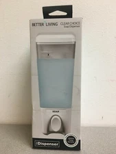 Better Living 72150 Clear Choice 1 Clear White ABS Plastic Lotion/Soap Dispenser