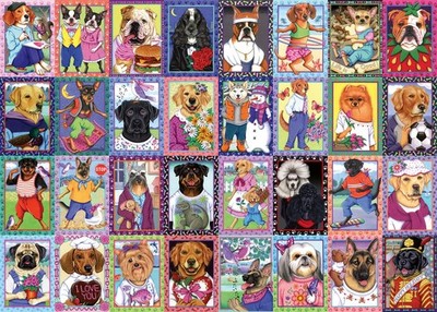Wonder Forge Dandy Dogs 1000 Piece Jigsaw Puzzle for Adults | Unique, Perfect...