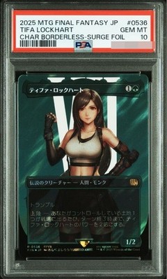 PSA10 MTG 2025 Tifa Lockhart Borderless Surge iod5tajq