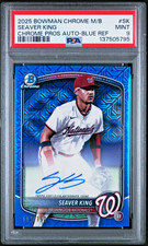 2025 Bowman Chrome Mega Mojo Refractor Seaver King Blue /150 #BMA-SK PSA 9