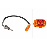 Sensor Abgastemperatur Geschraubt 2-Polig 240 Mm Kabel Hella FüR U.A. Audi A4