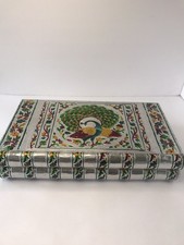 Rajasthan Collection Meenakri Large Jewelry Box Handmade Peacock