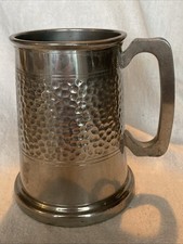 Vintage 1 Pint English Pewter Tankard By Olde Country Rose Pewter c.1970’s