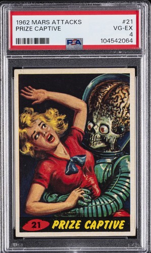 1962 MARS ATTACKS #21 PRIZE CAPTIVE PSA 4 | eBay