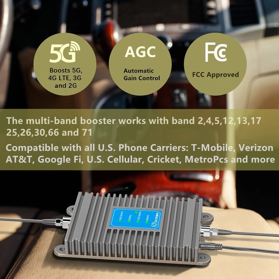 Cell Phone Signal Booster 5G 4G T-Mobile, ATT, Verizon for Car, Truck, RV - Image 4 of 4