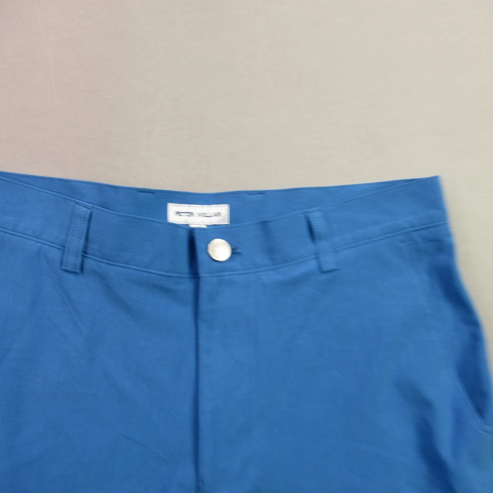 Pantalones Cortos Peter Millar Para Hombre 30 Bolsillos Chinos Golf Botón Ligero Exterior Azul Foto 2 de 4