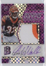 2018 Panini Spectra Rookie Neon Purple Prizm 9/50 Mark Walton Patch Auto 0c6
