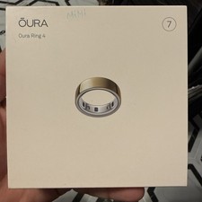 Oura Ring Gen 4, Gold, Size 7