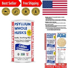 Non-GMO Gluten-Free Psyllium Husk   12 oz Pure Fiber Supplement for Adults