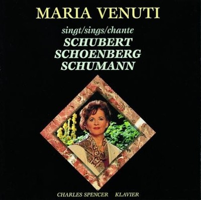 Venuti Maria Maria Venuti Sings Schubert/schoenberg/schumann (S (CD) (US IMPORT)