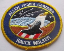 NASA STS-51A Discovery Space Shuttle Mission Flight Vintage Original Crew Patch