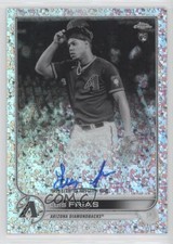 2022 Chrome Rookie Black & White Mini-Diamond Refractor Luis Frias Auto 00em