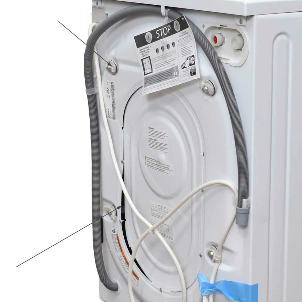 Lavadora compacta Splendide RV 15 lb 120 V blanca WFL1300XD - abolladura Foto 4 de 4