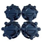 Set of 4 Gloss Black Center Wheel Hub Caps for 2017-2025 F250 F350 Super Duty