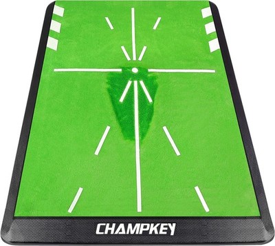 Durable Foldable Golf Practice Mat with Path Trace and Alignment Guide
