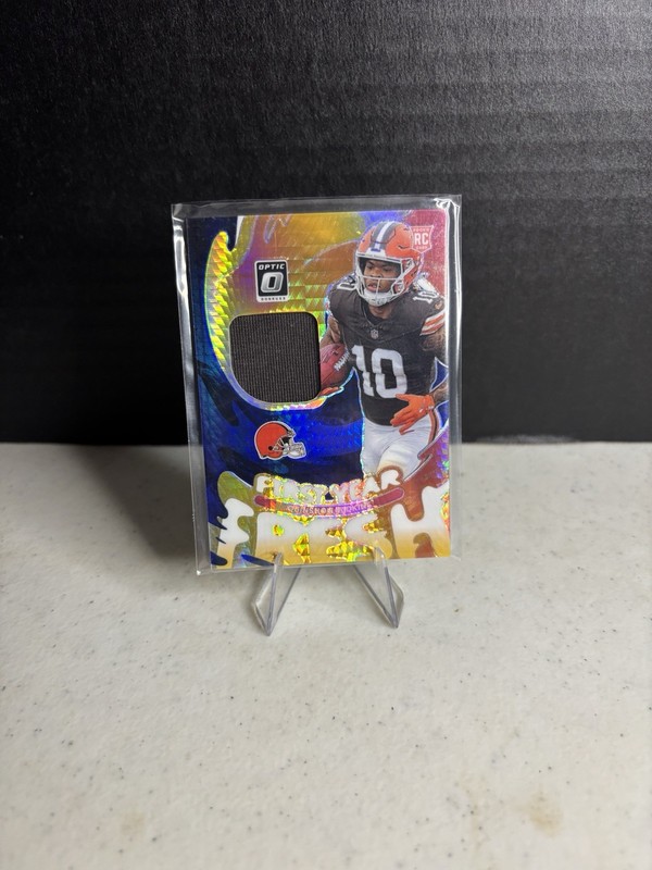 2025PaniniDonrussOptic-FirstYearFresh Quinshon Judkins #FYFBH-QJS BlueHyperPrizm
