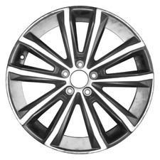 Refurbished Machined and Painted Dark Charcoal Aluminum Wheel 18 x 8