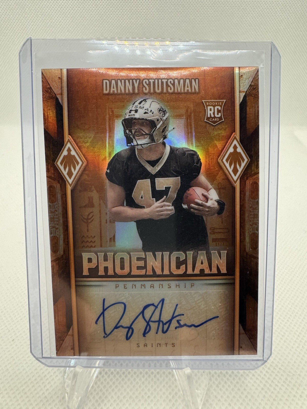 2025 Panini Phoenix Danny Stutsman Phoenician Penmanship RC #PHP-DSN Saints