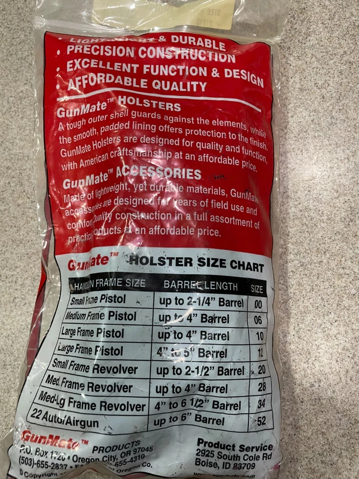 Nueva funda de hombro Gunmate talla 10 - número de pieza 21810 Foto 3 de 3