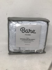 Bare Home Throw Microplush Blanket Blue Mist,Cozy Warm lightweight