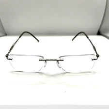 Silhouette Eyeglasses 5521 70 6040 Austria Rimless Frames Only Brown 21-145