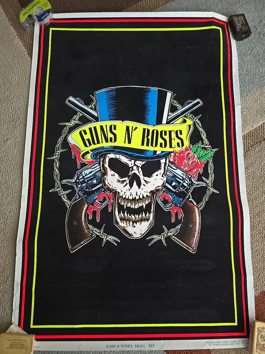 91年LA購入GunsN'Rosesビンテージ夜光ベルベットプリント手刷ポスター Guns N' Roses Posters for sale | eBay