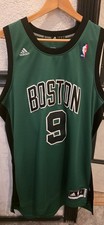2011 NBA Adidas Grn Blk Alternate Boston Celtics Rajon Rondo Jersey 9 Men L SEWN