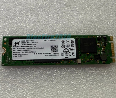 Micron 5300 PRO 240GB M.2 2280 6Gb/s SATA MTFDDAV240TDS-1AW1ZABYY NGFF SSD